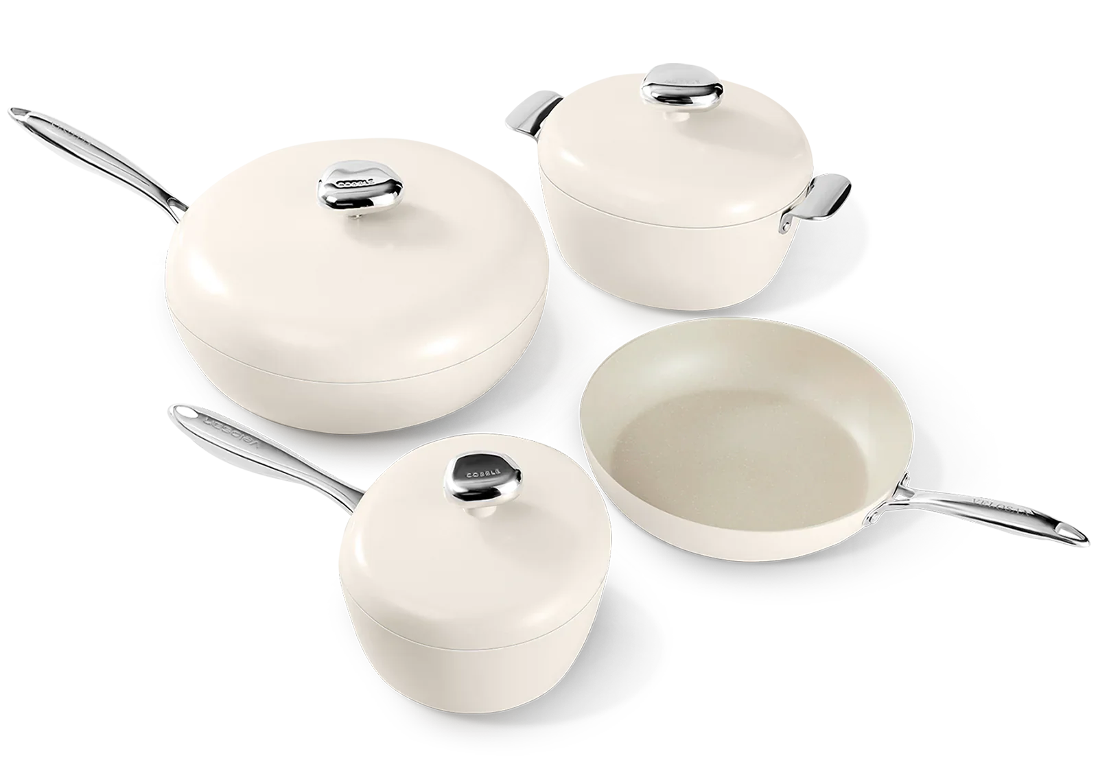 Velosan Pebble Series 8Pcs Non-stick Cookware Set